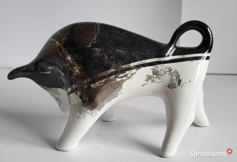 BYK Znak zodiaku Figurka Byczek ceramiczny Sierakowice