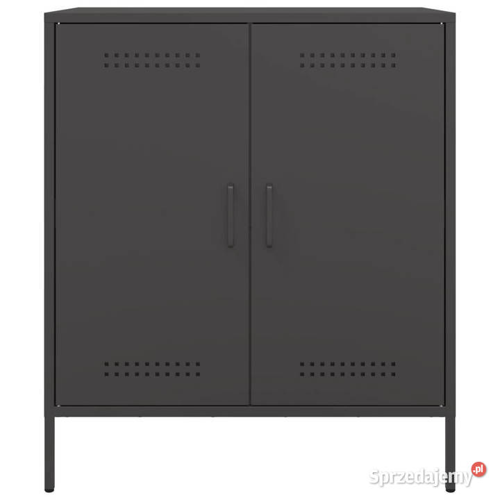 Szafka czarna 68x39x79 stal WM842976 Warszawa