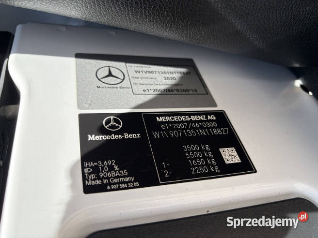 MERCEDESBENZ SPRINTER 319 CDI 2020 298700 ccm