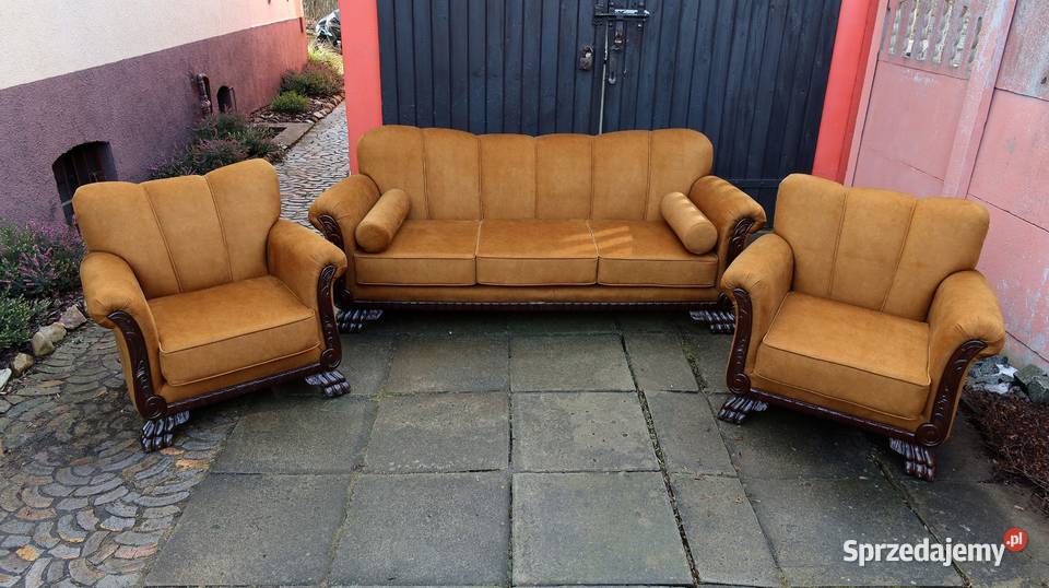 Wspaniały Komplet Wypoczynkowy Sofa 3 os 2 Ziębice