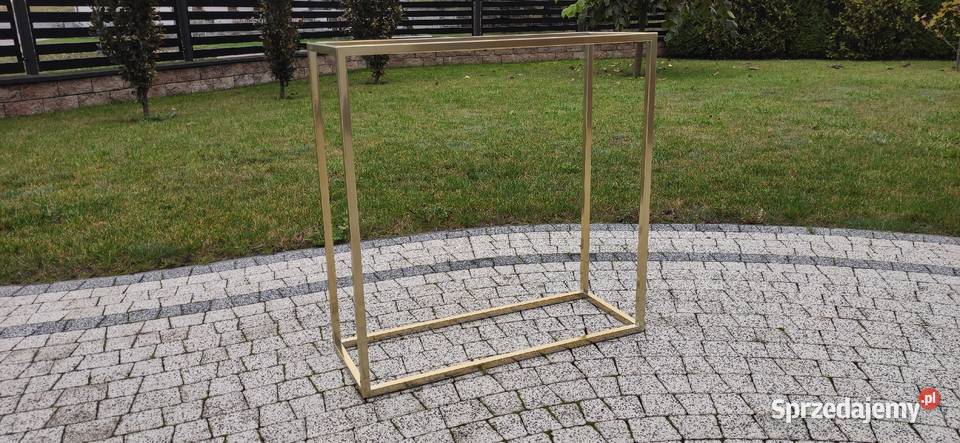 Stelaż konsoli złoty chrom 80cm Konsole Warszawa