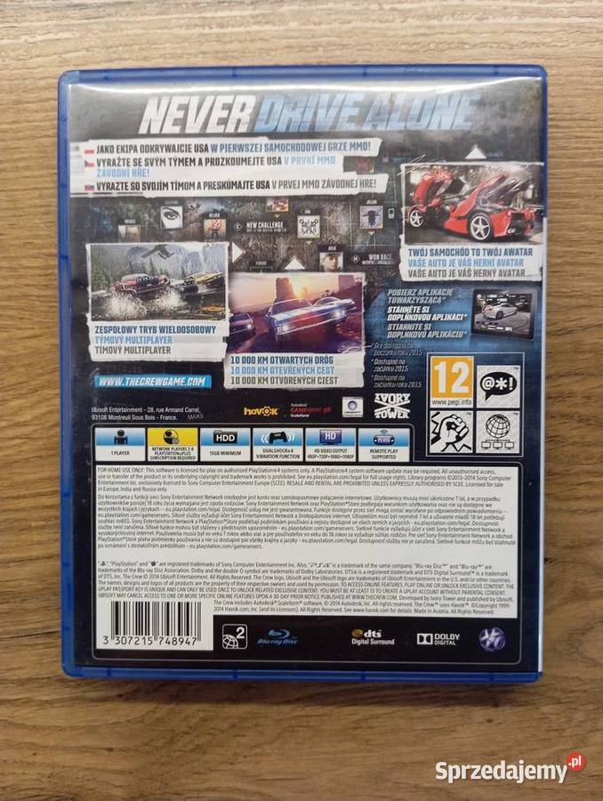 The Crew na 4 wyścigi na PlayStation 4 Piotrków Trybunalski