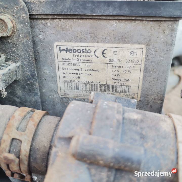 Volkswagen T5 Webasto ogrzewanie postojowe osobowe