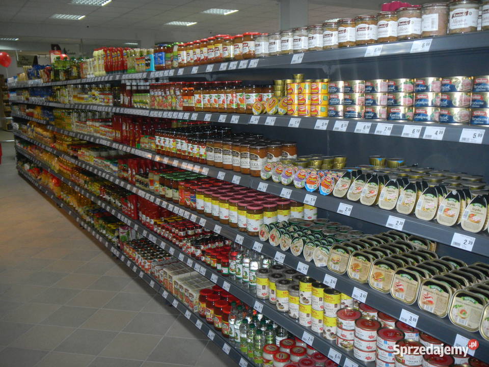 Regał środkowy sklepowy metalowy gondola grafit Ostrołęka