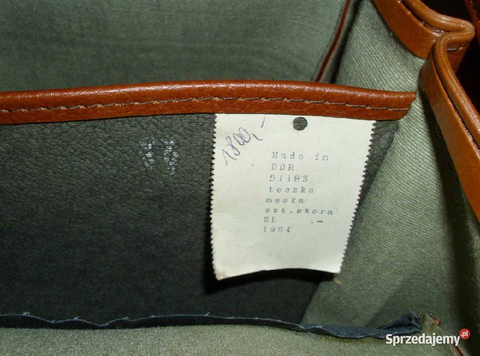 Unikat 40letnia nieużywana teczka męska z czasów śląskie Preczów