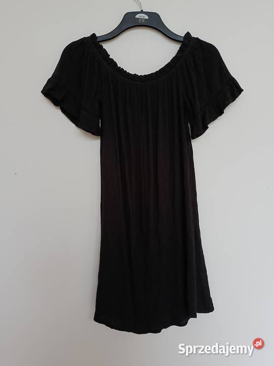 Sukienka damska czarna hiszpanka z falbanką S Gdynia
