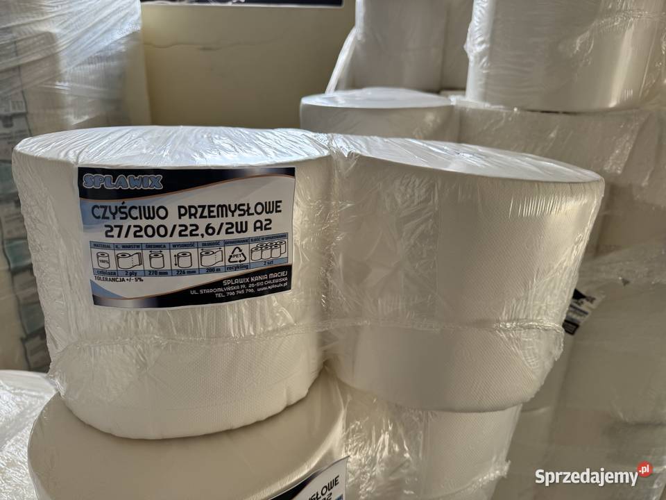 Czysciwo bezpyłowe 200 metrów big rolka 2 atest sprzedam