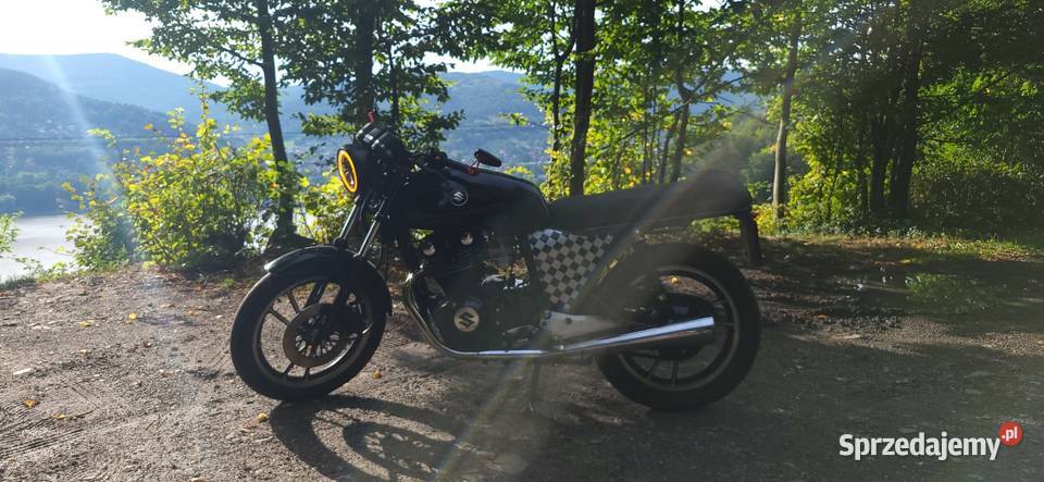 Suzuki GS 450S A2nowe opony custom Cafe racer śląskie Międzybrodzie Żywieckie