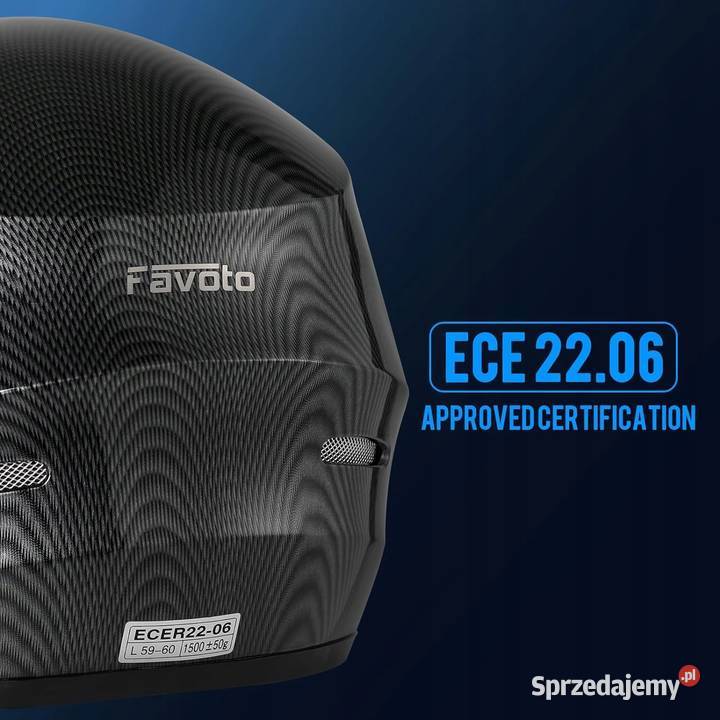 Favoto Kask motocyklowy integralny dorosłych XL Myszyniec