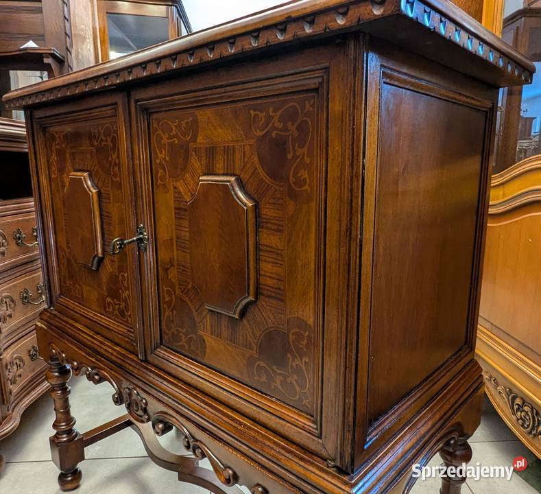 Piękna niespotykana komodaszafka intarsjowana Meble Dąbrowa Górnicza