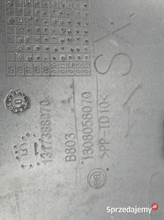 OSŁONA LISTWA DRZWI LEWY TYŁ BOCZNA 1317388070