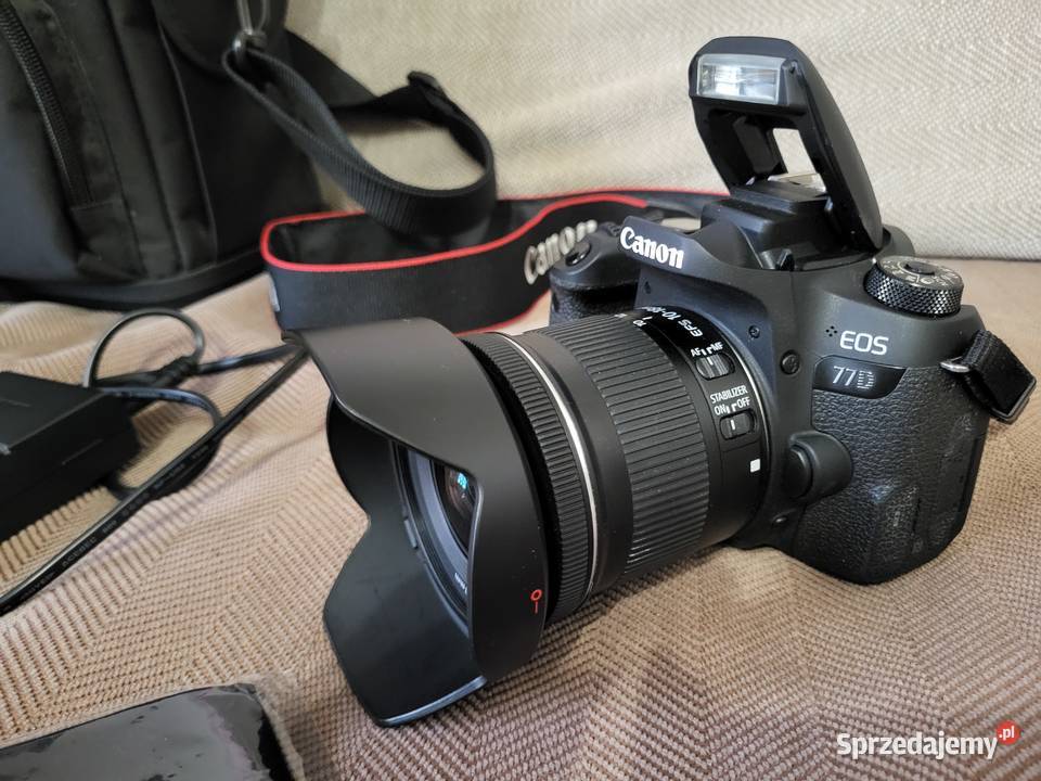 Lustrzanka Canon 77D z obiektywem Canon EFS 1018 Libiąż