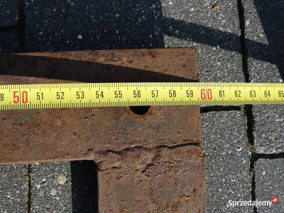 Stare duże metalowe zawiasy ręczna robota lubelskie Tarnogród