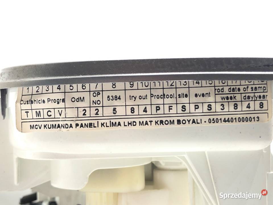 PANEL STEROWANIA NAWIEWU FIAT QUBO Van minibus podkarpackie