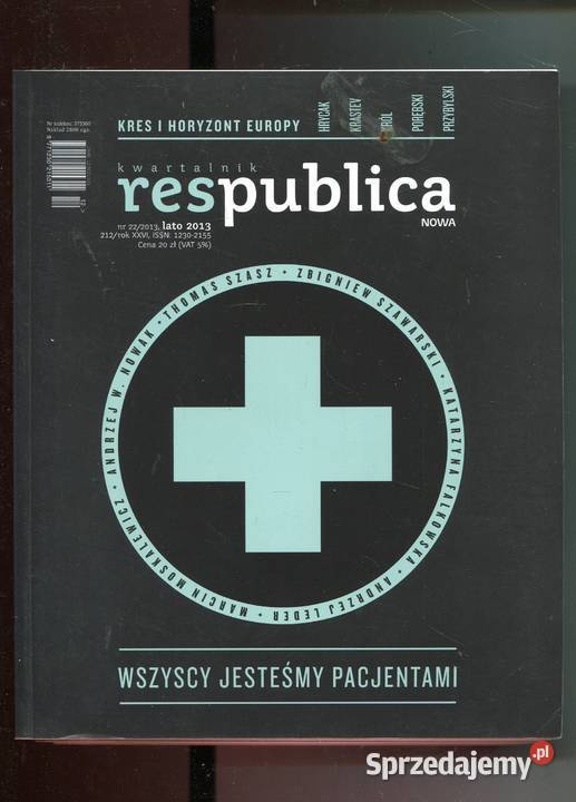 Nowa Res Publica Rocznik 2013 Kwartalnik Komplet Rok wydania 2013 zachodniopomorskie Szczecin