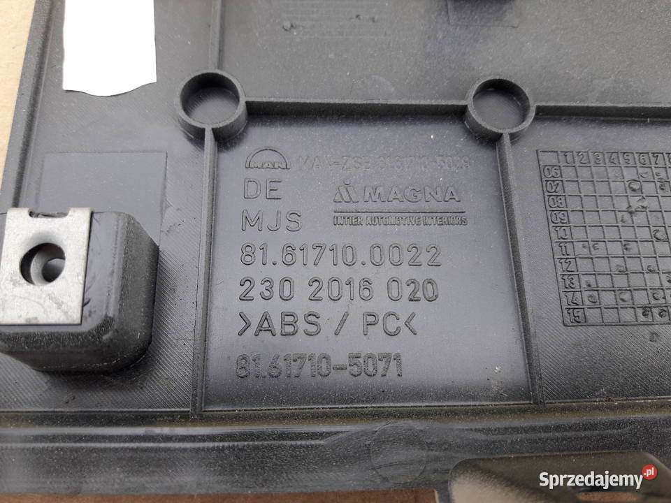 MAN ZAŚLEPKA OSŁONA KLAPKA 81617100022 ciężarowe