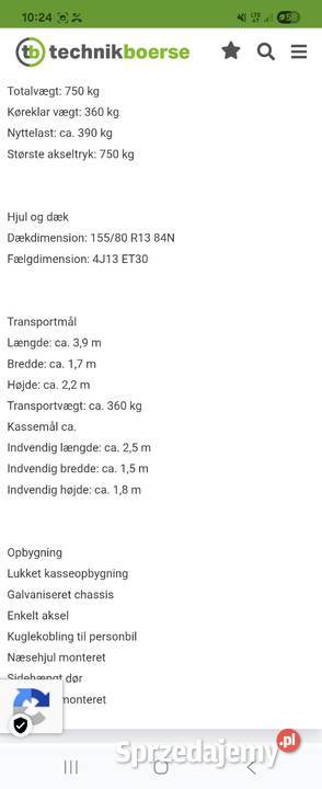 Przyczepa kargo kontener cargo hamowana box Kraków
