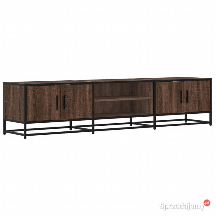 Szafka pod telewizor brązowy dąb 180x35x41