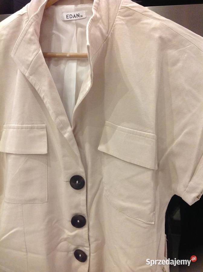 Beżowa Sukienka Damska EDAN 36 Nowa Sól