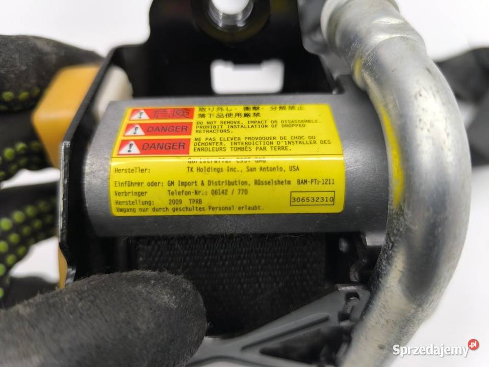 PAS BEZPIECZEŃSTWA PRAWY PRZÓD OPEL INSIGNIA A