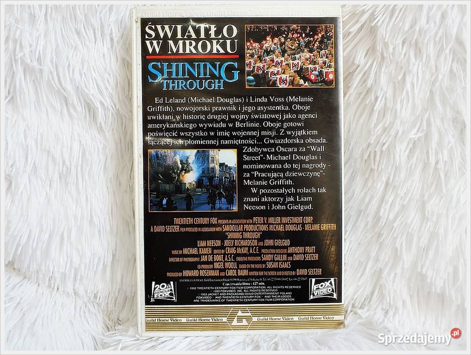 Kaseta VHS Film Światło w mroku Film 127min na Żary sprzedam