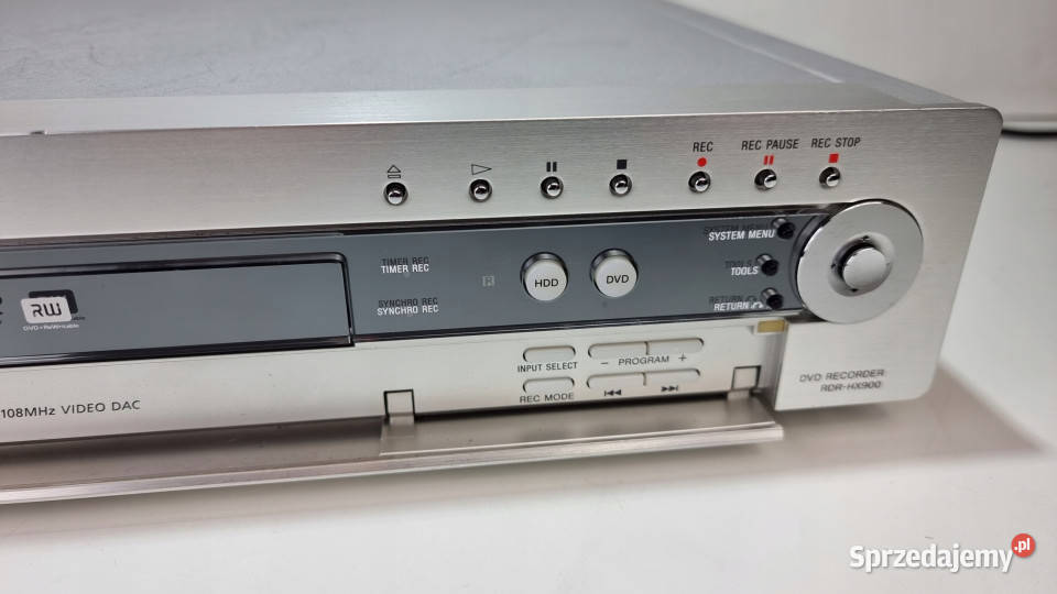 SONY CD RDR hx 900 Nagrywarka DVD HDD odtwarzacz Sony Międzychód sprzedam