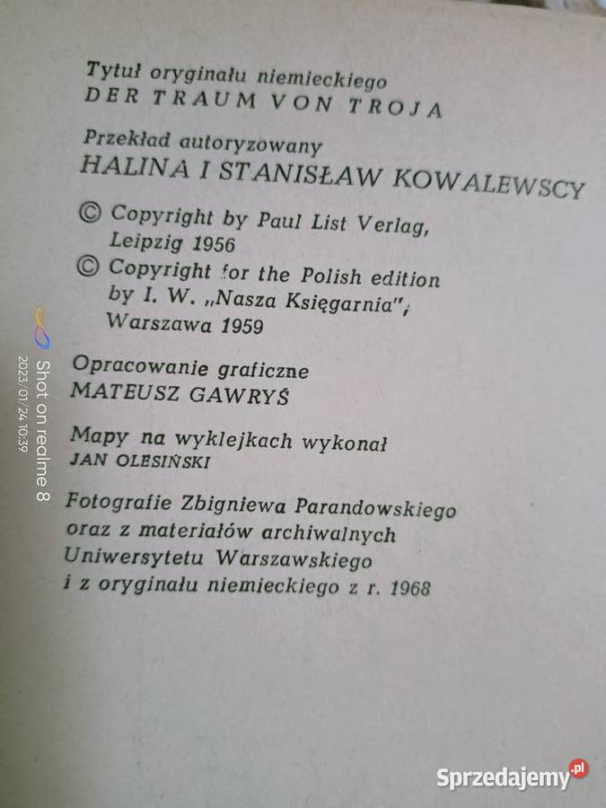 Sen o Troi książki historyczne księgarnia Praga mazowieckie