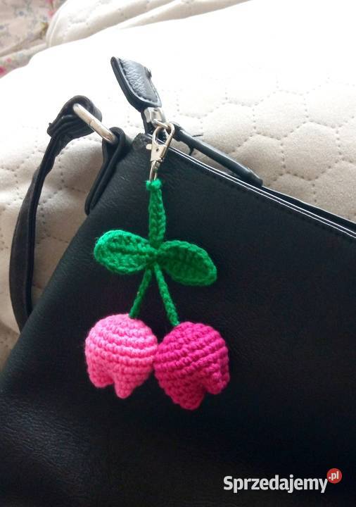 Tulipany wykonane na szydełku brelok Rękodzieło Rękodzieło łódzkie Łask