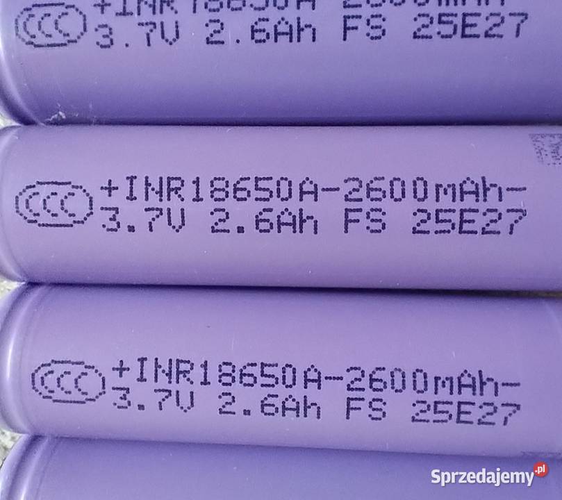 Ogniwo 18650 liion bateria 2627 Ah Akumulator Bydgoszcz sprzedam