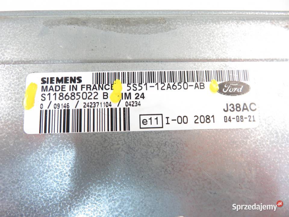 STEROWNIK FORD KA 13 5S5112A650AB osobowe sprzedam