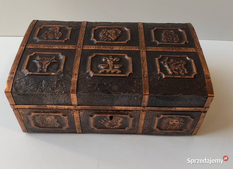 Szkatułka kasetka skrzynka znaki zodiaku śląskie Pszczyna sprzedam