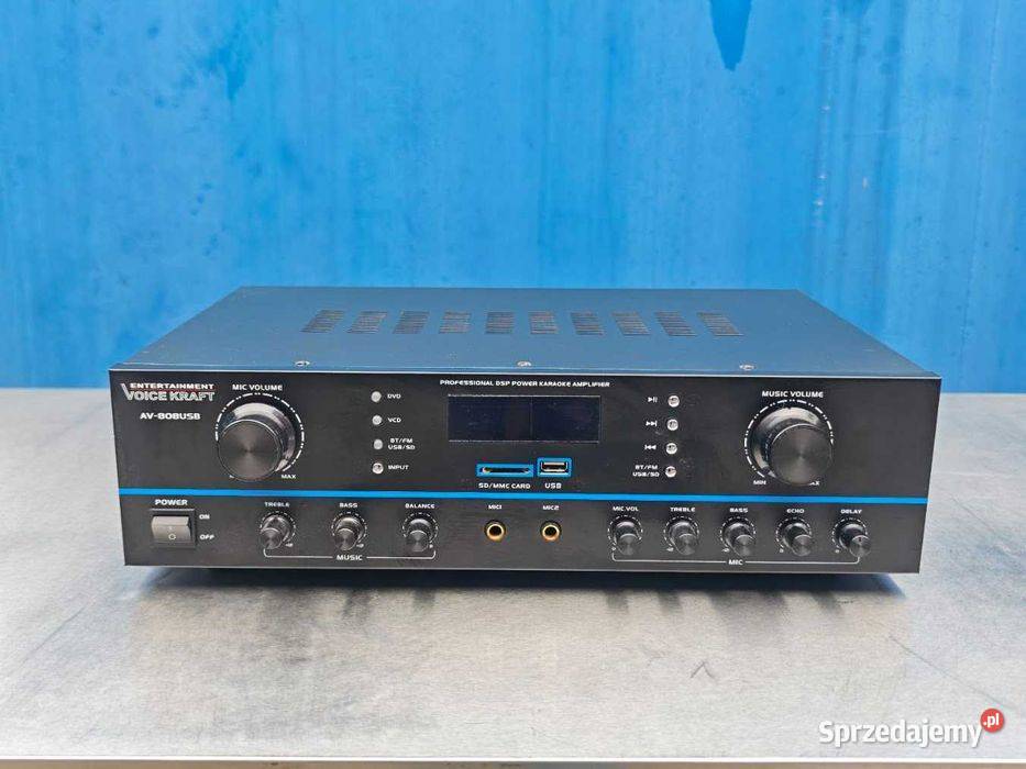 Wzmacniacz Voice Kraft AV808USB Bluetooth USB SD śląskie Góra