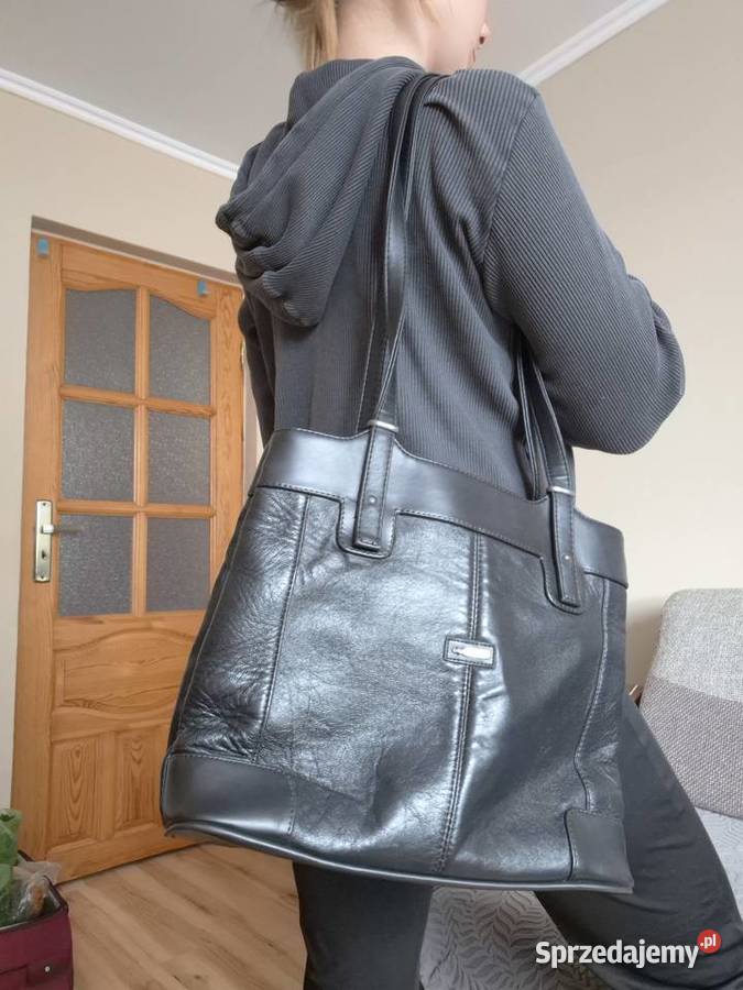 Skórzana torebka damska real leather skóra Nienowice