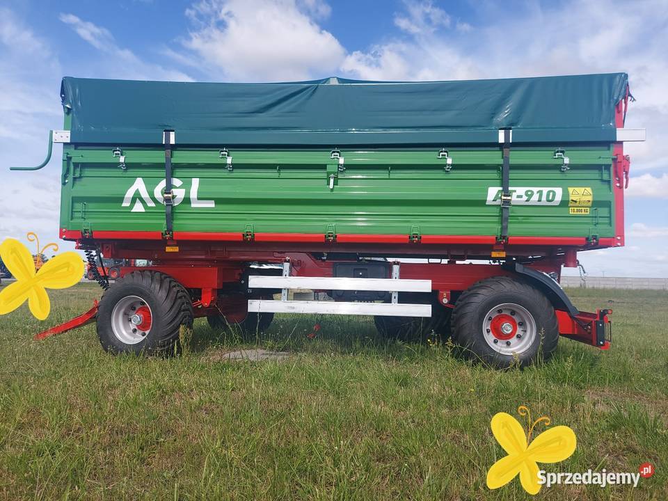 Przyczepa Rolnicza Dwuosiowa AGL AT910 10ton łódzkie Łowicz