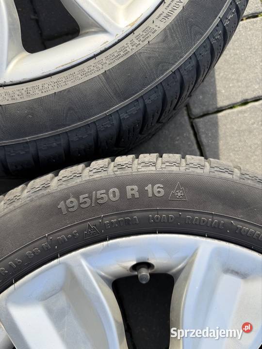Oryginalne felgi Audi 5x100 16 z oponami 19550 Motoryzacja Ożarów Mazowiecki