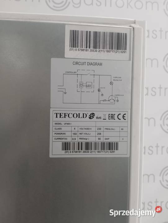 SZAFA MROŹNICZA TEFCOLD UF400I Wrocław