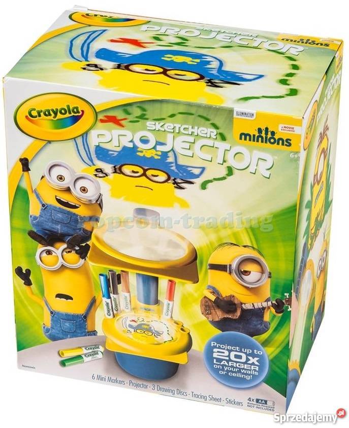 Crayola MINIONKI Projektor na Ścianę Rzutnik do Mogilany