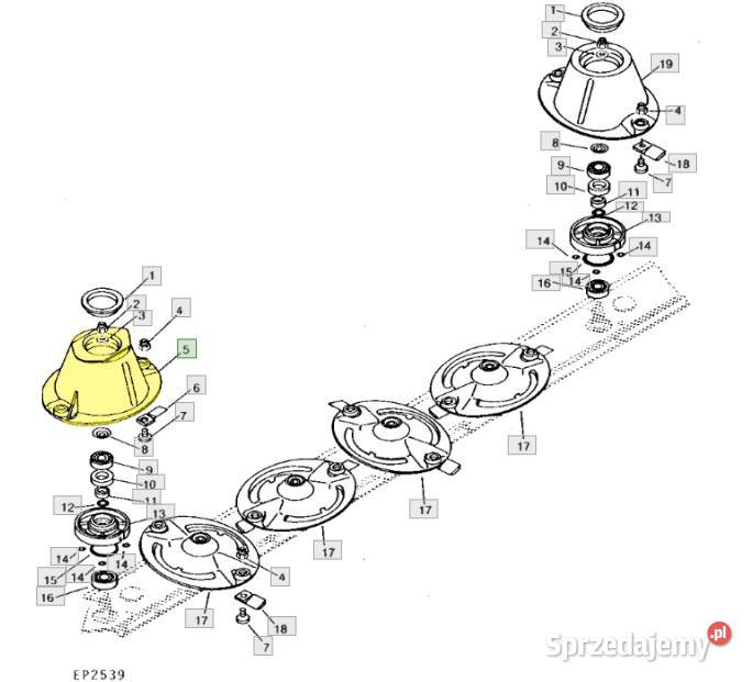 Dysk roboczy kosiarki dyskowej z bębnem KUHN podlaskie Białystok