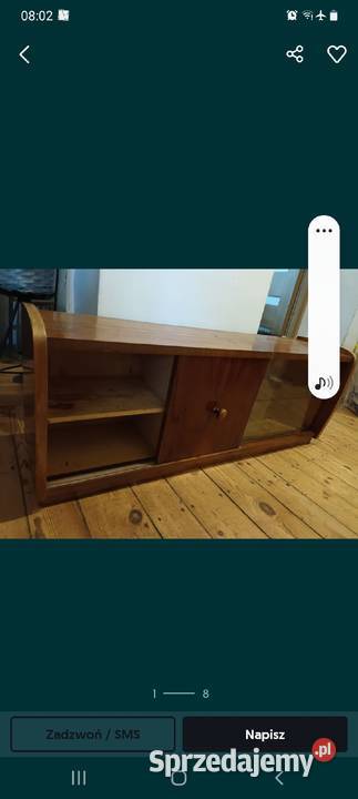 Nadstawka gora kredensu debowa prl Gdańsk