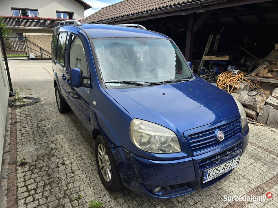 Fiat Doblo benzyna 14 MPI 8V 2007 wersja 7 Samochody osobowe Kęty