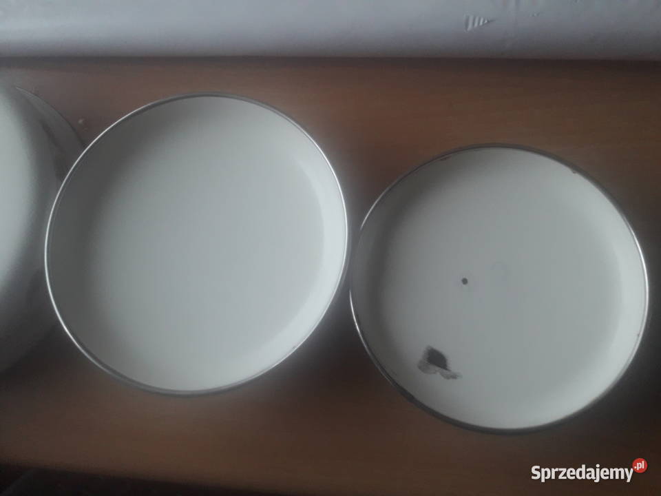 Garnki i patelnia emaliowane Miechów