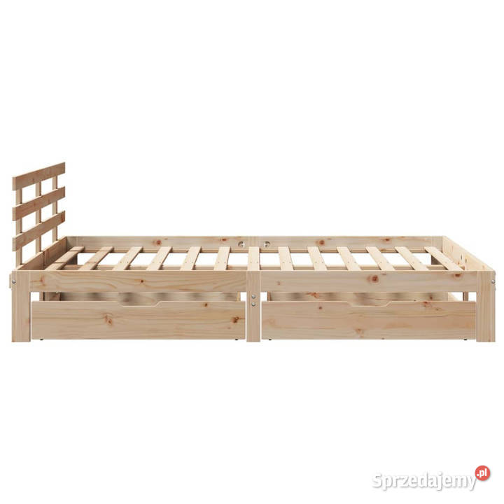 Rama łóżka z szufladami sosnowa 140x200 Meble Warszawa