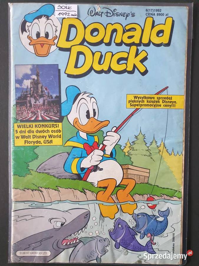 Donald Duck zestaw 5 komiksów lata 90te Gdynia sprzedam