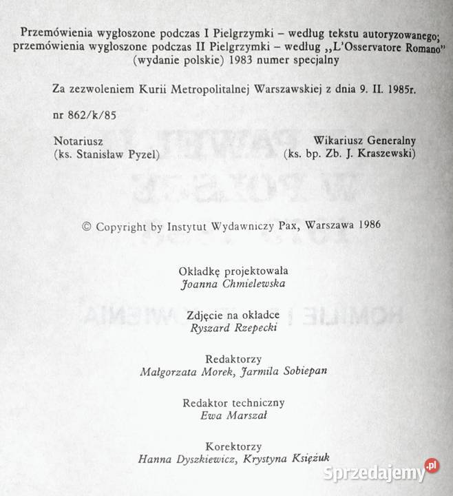 Jan Paweł II w Polsce 19791983 Homilie i Pozostałe