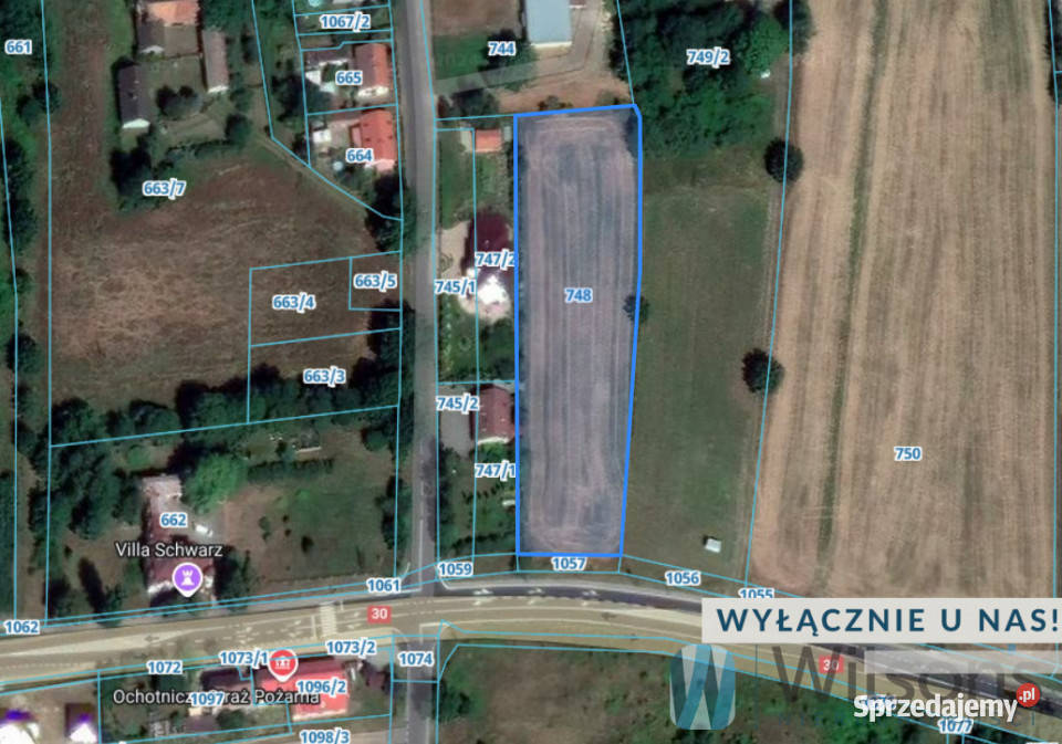 Działka Trójca 4441m2 asfalt