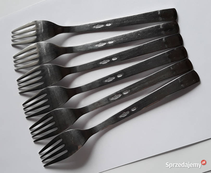 Widelce obiadowe 1 CAVALIER Gerlach sztućce PRL Dąbrowa Górnicza