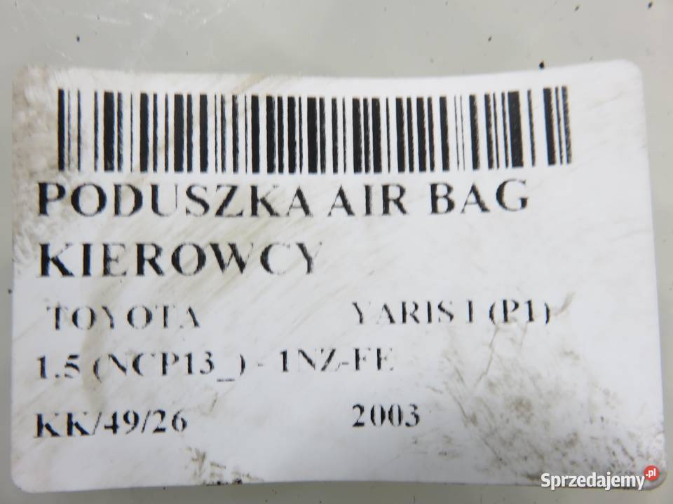 PODUSZKA KIEROWCY TOYOTA YARIS I SPORT 8414902 Poduszki powietrzne