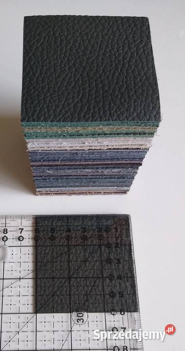 Skóra Kwadrat 6 x 6 50 sztuk Licowa Włoska Różne Gdańsk