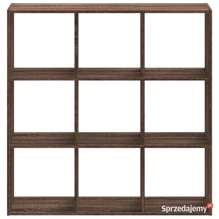 Regał na książki brązowy dąb 102x32x102 WM852822 mazowieckie