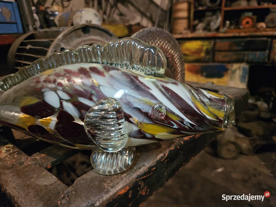 Szklana Ryba Rybka PRL wielkopolskie